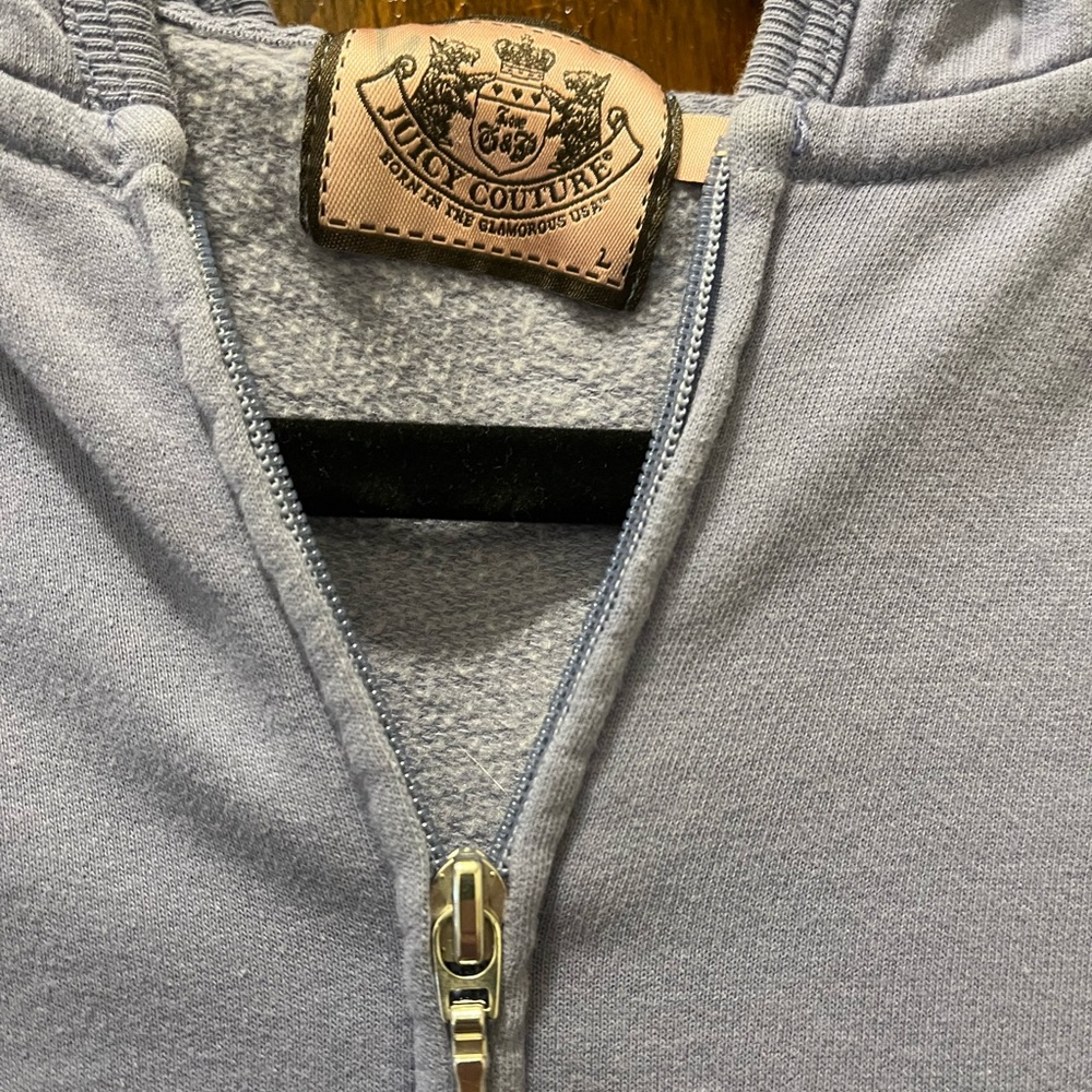 Light Blue Juicy Couture Zip Up